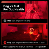 Bag vs mat for gut health
